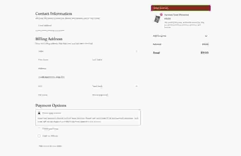 Checkout-page
